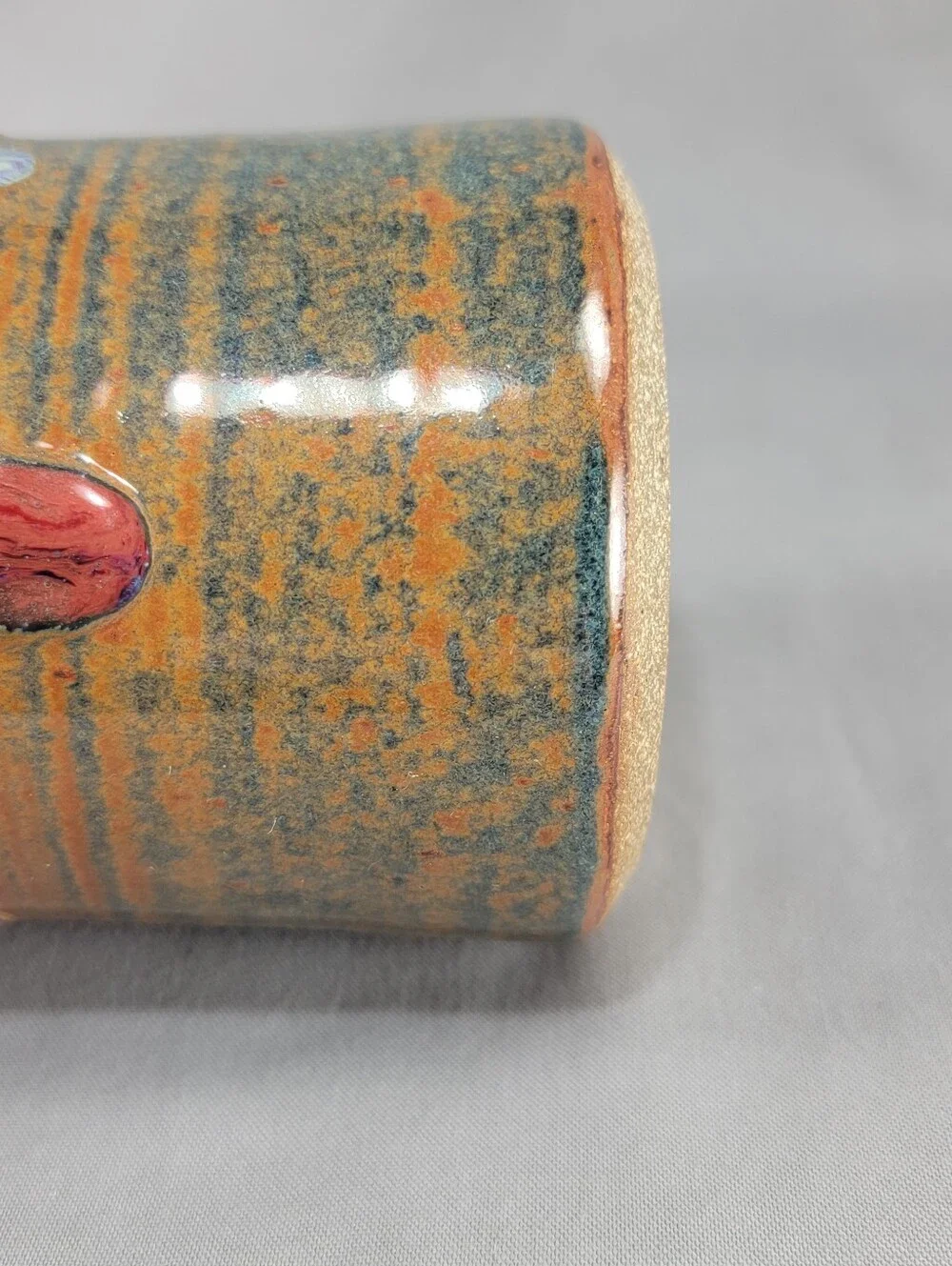 Nick Blaisdell Vase Handcrafted Stoneware Drip Glaze Dalton Ranch Pottery CO USA